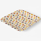 Assiettes En Carton Automne Feuilles en chute (Angulaire)