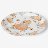 Assiettes En Carton Automne Floral Citrouille Tournesol Récolte Thanks (Angle)