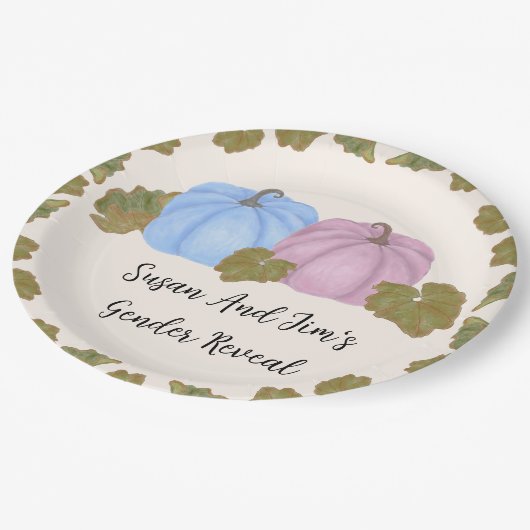 Assiettes En Carton Automne Genre Révéler Petit Thème Citrouille (Angle)