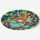 Assiettes En Carton Automne Gnome (Angle)