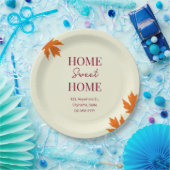 Assiettes En Carton Automne Maison Sweet Maison ouverte Ménage (Fête)