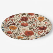 Assiettes En Carton Automne Moderne Automne Botanique Floral (Angle)