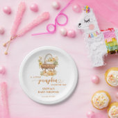 Assiettes En Carton Automne Petit Citrouille Baby shower neutre (Fête)