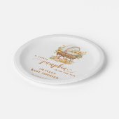 Assiettes En Carton Automne Petit Citrouille Baby shower neutre (Angle)