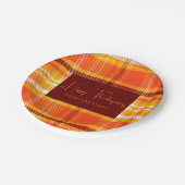 Assiettes En Carton Automne Plaid Accueil Décor Automne Saison D'Autom (Angle)