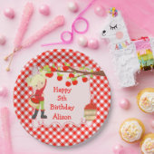 Assiettes En Carton Automne Pomme cueillir Blonde fête d'anniversaire (Fête)