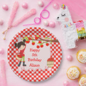 Assiettes En Carton Automne Pomme cueillir les cheveux noirs Anniversa (Fête)