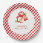 Assiettes En Carton Automne Pomme de nos yeux Baby shower (Devant)