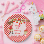 Assiettes En Carton Automne Pomme ramassage Brunette fête d'anniversai (Fête)