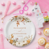 Assiettes En Carton Automne Russe moderne Mariage en terre cuite (Fête)