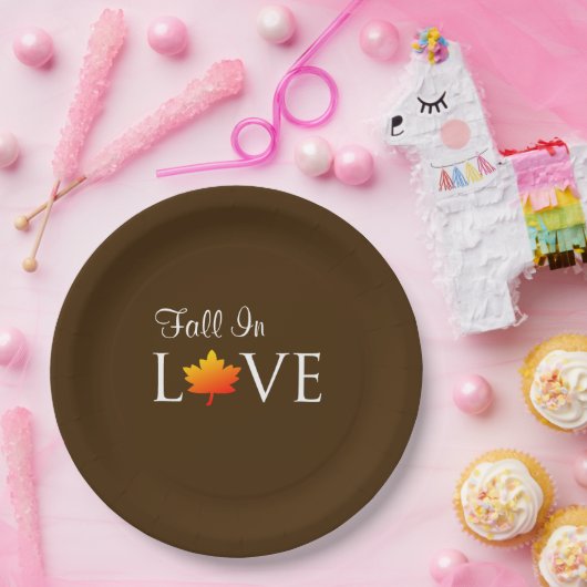 Assiettes En Carton Automne Rustique Automne Mariage Orange Leaf (Fête)