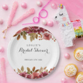 Assiettes En Carton Automne Rustique Brunch & Fête des mariées Bubbly (Fête)