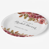 Assiettes En Carton Automne Rustique Brunch & Fête des mariées Bubbly (Angle)