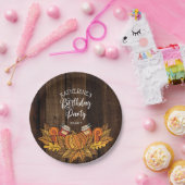 Assiettes En Carton Automne Rustique |Citrouille d'automne |Fête d'ann (Fête)