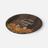 Assiettes En Carton Automne Rustique |Partie de retraite Citrouille d' (Angle)