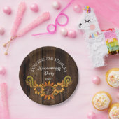 Assiettes En Carton Automne Rustique | Tournesols d'automne Fête du ré (Fête)