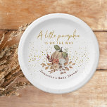 Assiettes En Carton Automne Sweet Petit Baby shower Citrouille<br><div class="desc">Boutiques de baby shower à thème citrouille - citrouille d'aquarelle rustique et élégant et fleuris boho imprimés plaques de papier pour personnaliser.</div>