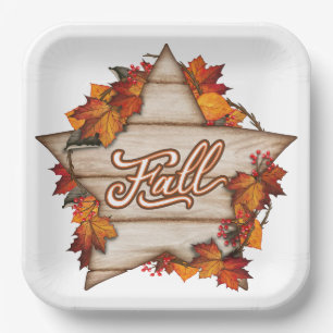 Assiettes En Carton Automne Thanksgiving Automne Harvest Citrouille Sp