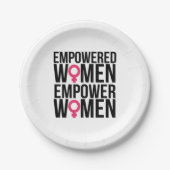 Assiettes En Carton Autorisez les femmes (Devant)