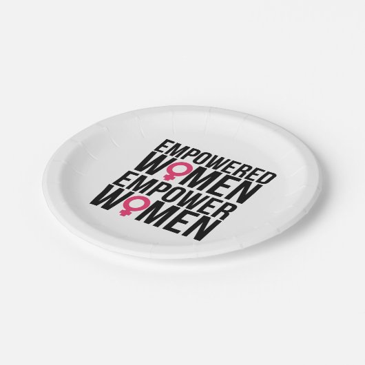 Assiettes En Carton Autorisez les femmes (Angle)