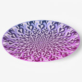 Assiettes En Carton Autre couleur symétrique motif (Angle)