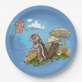 Assiettes En Carton Autum Chipmunk (Devant)