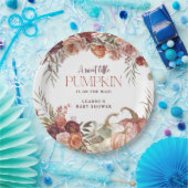 Assiettes En Carton Autumn Blooms 'a little pumpkin' Baby Shower (Fête)