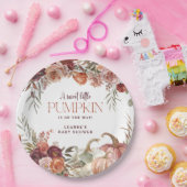 Assiettes En Carton Autumn Blooms 'a little pumpkin' Baby Shower (Fête)