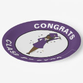 Assiettes En Carton Avatar féminin personnalisable| Diplôme d'études s (Angle)