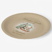 Assiettes En Carton Aventure Attend Genre Neutre Ours Bébé (Angle)