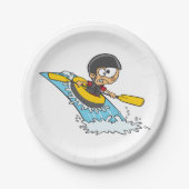 Assiettes En Carton Aventure de rafting en eau vive avec Scared Boy (Devant)
