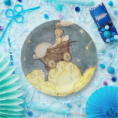 Assiettes En Carton Aventures de bébé avec la lune (Fête)