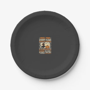 Assiettes En Carton Avertissement de chien teckel Halloween effrayant
