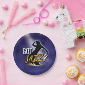 Assiettes En Carton 'Avez-vous du jazz ? ' (Fête)