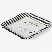Assiettes En Carton Aviation de destination pilote (Angulaire)