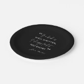 Assiettes En Carton Avid Reader II - Citation Jane Austen (Angle)