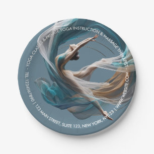 Assiettes En Carton Avion Air Yoga Instructeur Pilates Fitness