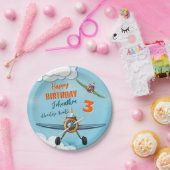 Assiettes En Carton Avion Avion Pilote Garçon Anniversaire (Fête)