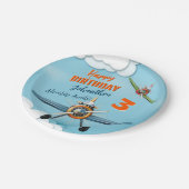 Assiettes En Carton Avion Avion Pilote Garçon Anniversaire (Angle)