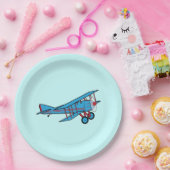 Assiettes En Carton Avion : Biplan (Fête)