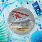 ASSIETTES EN CARTON AVIONS (Fête)