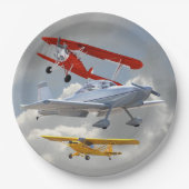 ASSIETTES EN CARTON AVIONS (Devant)