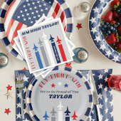 Assiettes En Carton Avions à réaction de la Force aérienne militaire