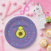 Assiettes En Carton Avo Joyeux Anniversaire Drôle Avocado Pun (Fête)