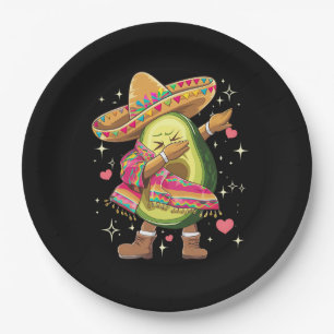 Assiettes En Carton Avocat qui fait dabber le Cinco De Mayo Drôle Ponc