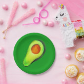 Assiettes En Carton Avocat vert addict art mignon (Fête)