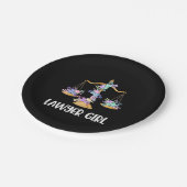 Assiettes En Carton Avocate fille (Angle)