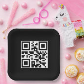 Assiettes En Carton Avoir un bon code QR de jour (Fête)
