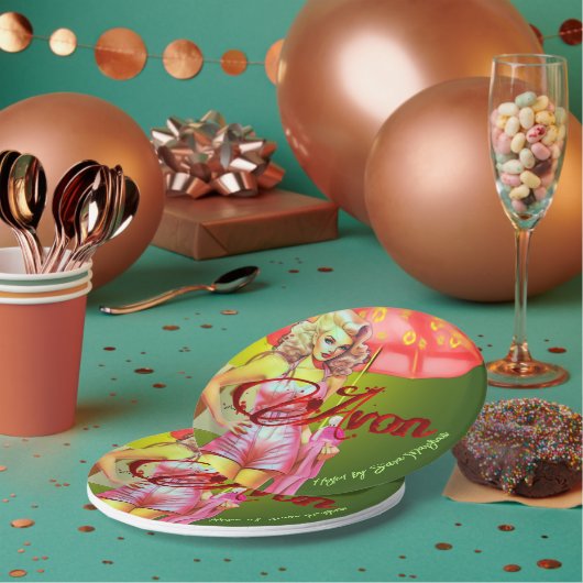 Assiettes En Carton Avon (Multi)