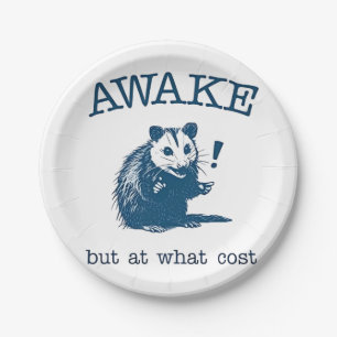 Assiettes En Carton Awake Mais à quelle Côte Opposum Possum Retro